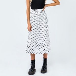 ELAN MIDI SKIRT WHITE
